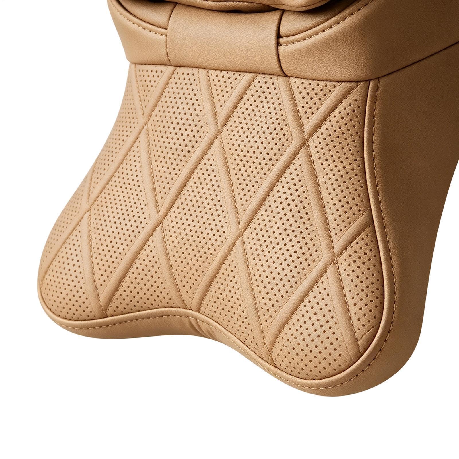 Poggiatesta Per Auto Cuscino ergonomico in memory foam con cinturino | Poggiatesta da auto Per Viaggi Su Strada, In Camion E In Aereo, E Per Ufficio