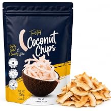 African Delights Toasted Coconut Chips, Pack of 3 100g Each