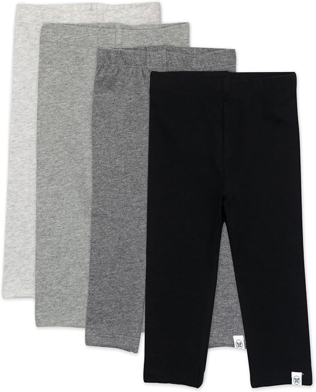 Honest Baby Baby-Girls Multipack Leggings Skinny, Flare and Cargo Pants Organic Cotton for Infant Baby Girls, Toddlers, Kids
