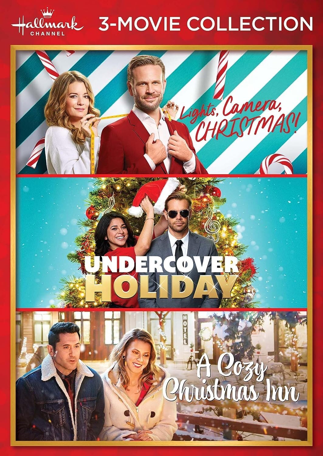 Hallmark Channel 3-Movie Collection (Lights, Camera, Christmas! / Undercover Holiday / A Cozy Christmas Inn)