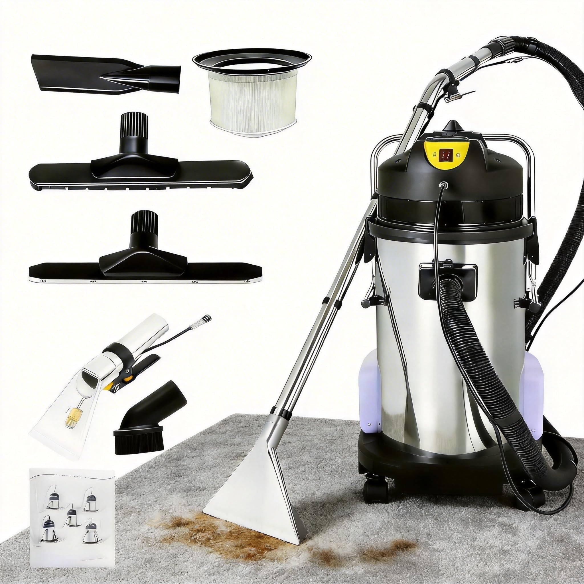 Sunseota Commercial Carpet Cleaning Machine 3 in 1 Multi-Purpose Carpet Vacuum Clean 40L