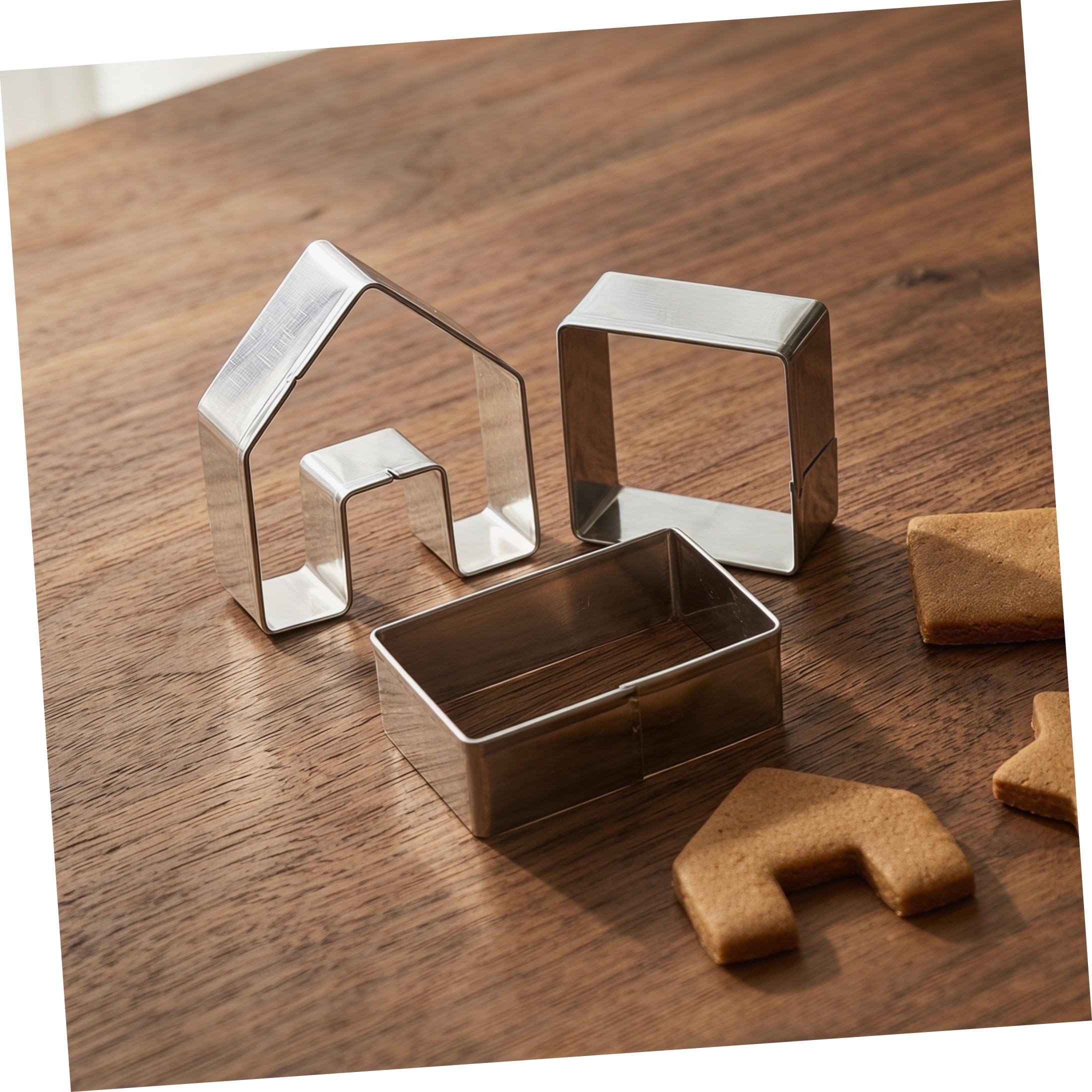 5 Juegos Molde para Pastel Casa de Jengibre Mini Molde de Pastel de Tres de Navidad Manualidades de Hornear Adecuado para Fiestas de Navidad