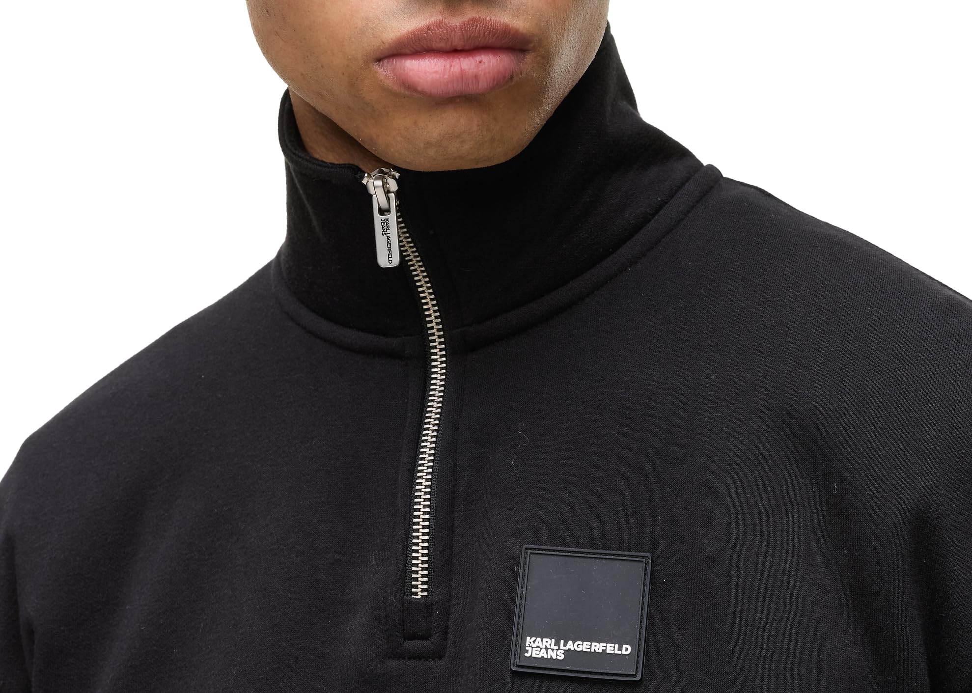 KARL LAGERFELD JEANS Herren Regular Polar Fleece Zip Sweatshirt