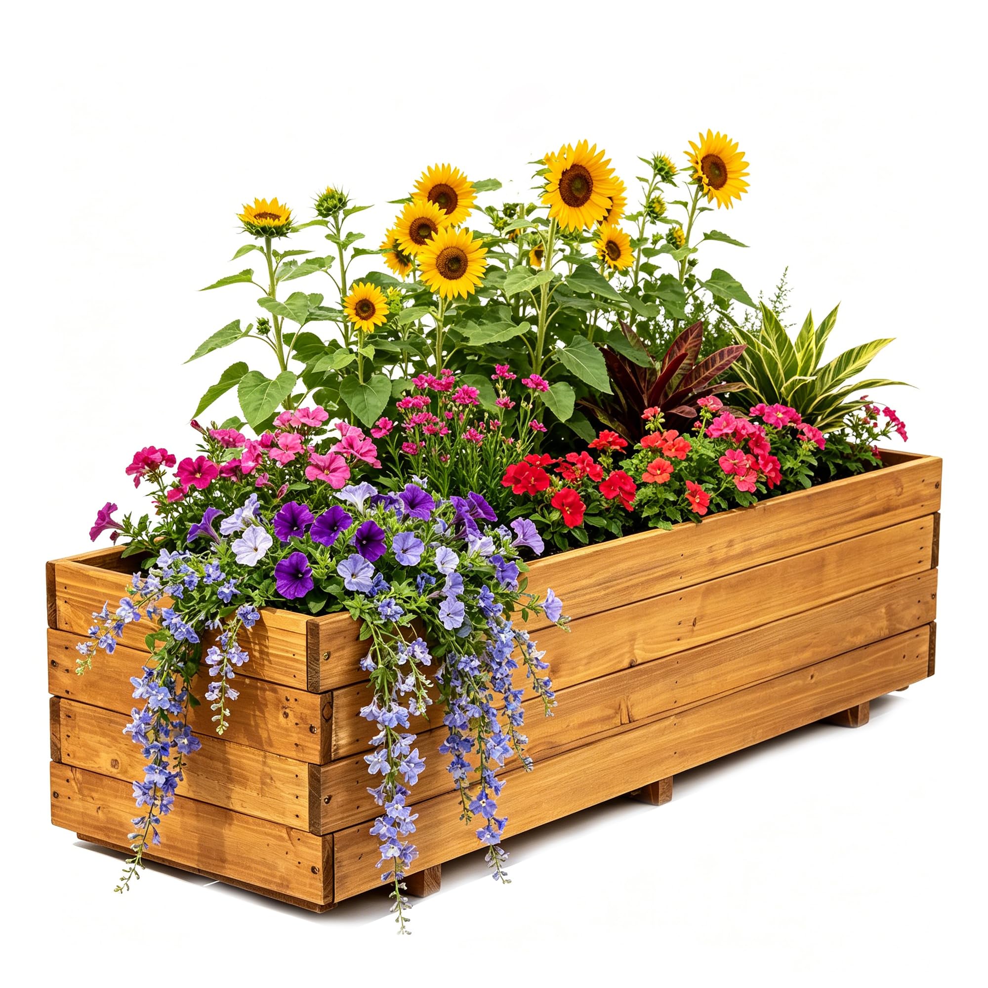 ScienGarden Fir Wood Raised Garden Bed