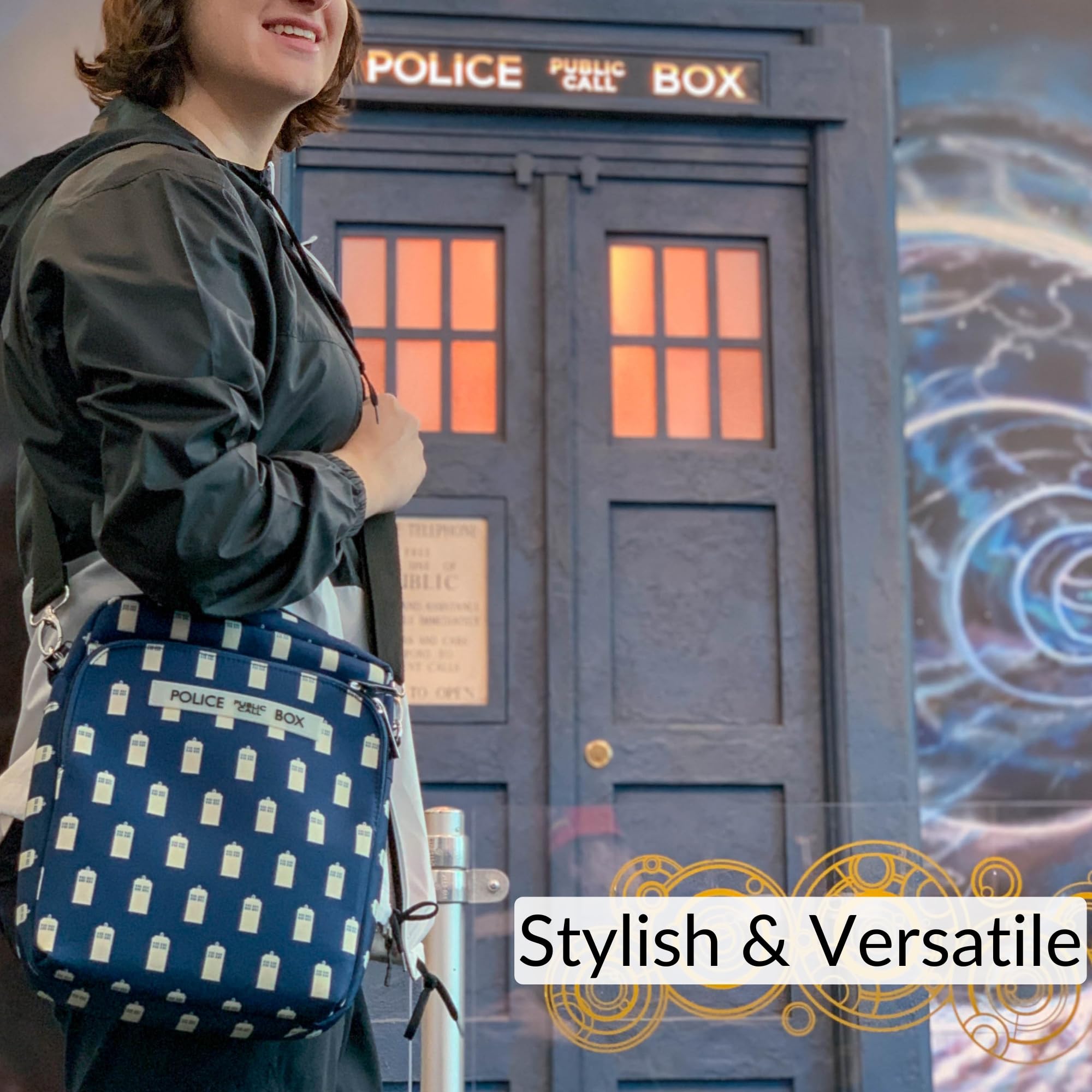 DOCTOR WHO Sac Bandoulière TARDIS - Docteur Who Officiel Sac Messenger