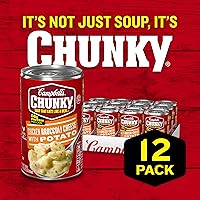 Vista 4 de Sopa Campbell’s Chunky, Sopa de Pollo con Brócoli y Queso, 18.8 Oz Lata (Caja de 12)