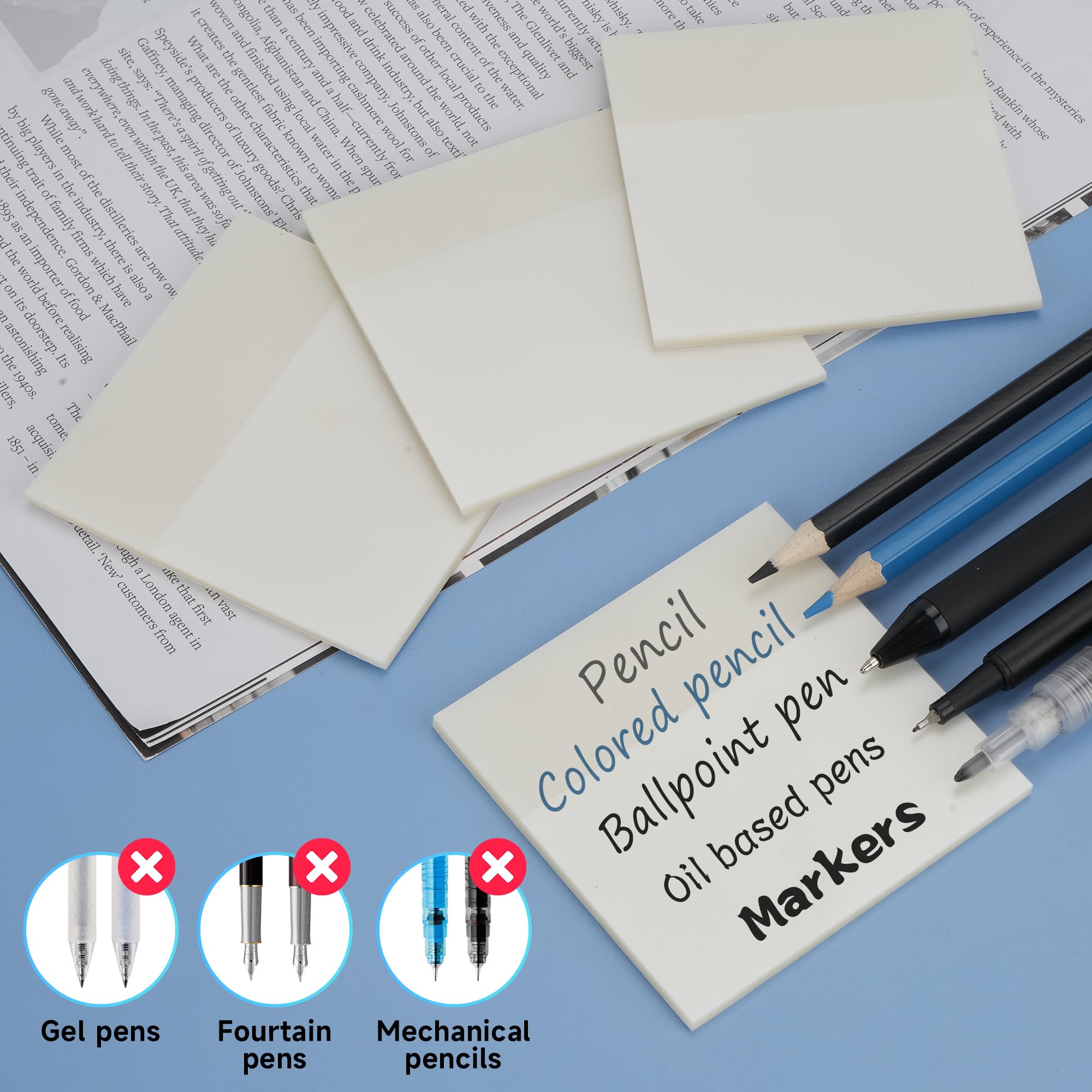 Translucent Sticky Notes 3x3, 53 OFF