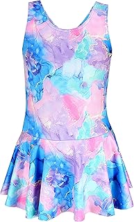 Bañador Niña con Estampado y Espalda Nadadora