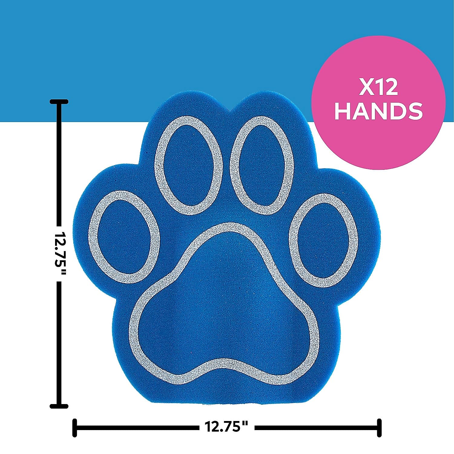 Amazon.com: Fun Express Blue Paw Print Foam Finger Hand 12 Pack