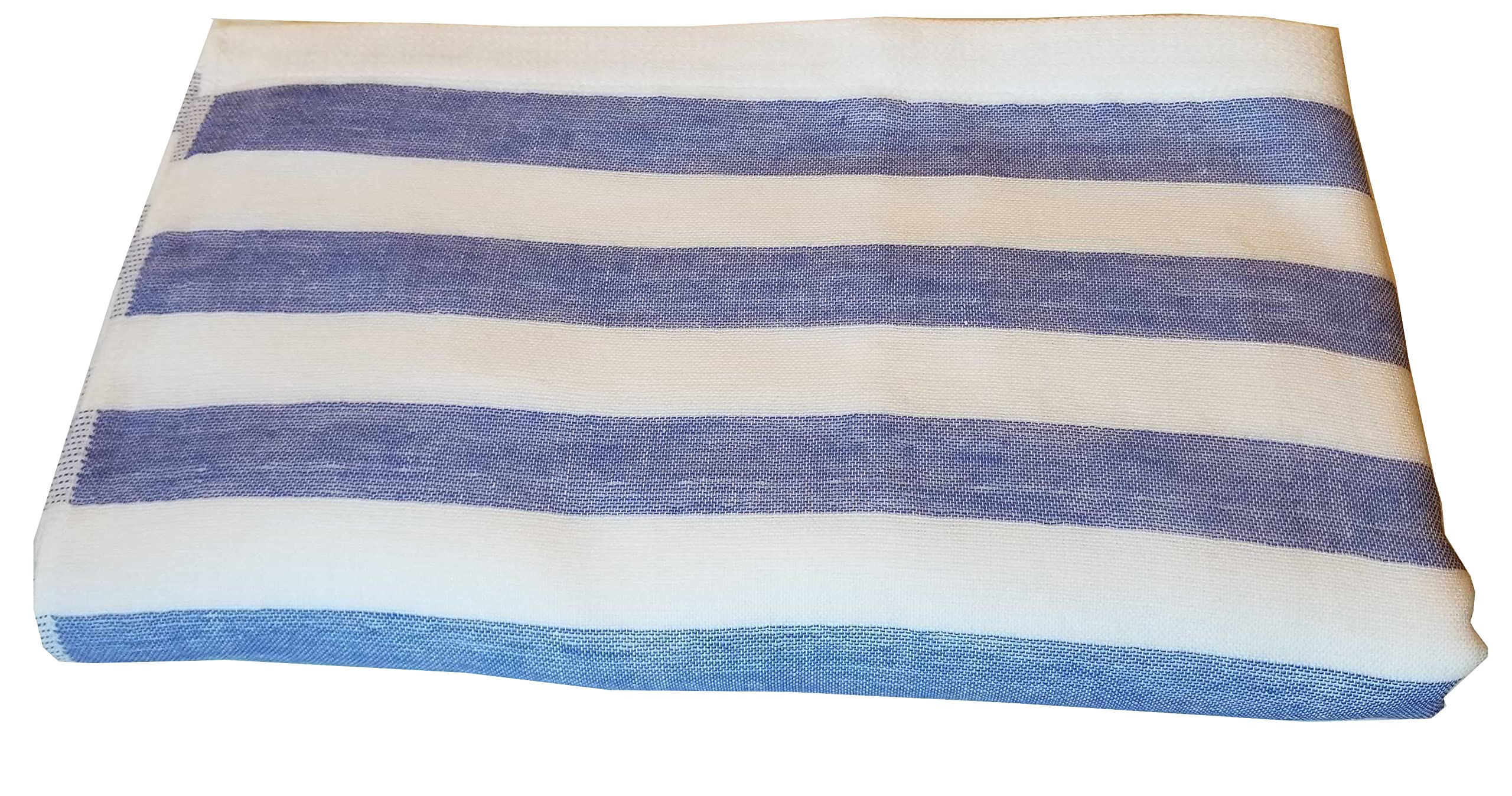 Serviette de bain IPPINKA japonaise ultra douce à rayures bleu marine