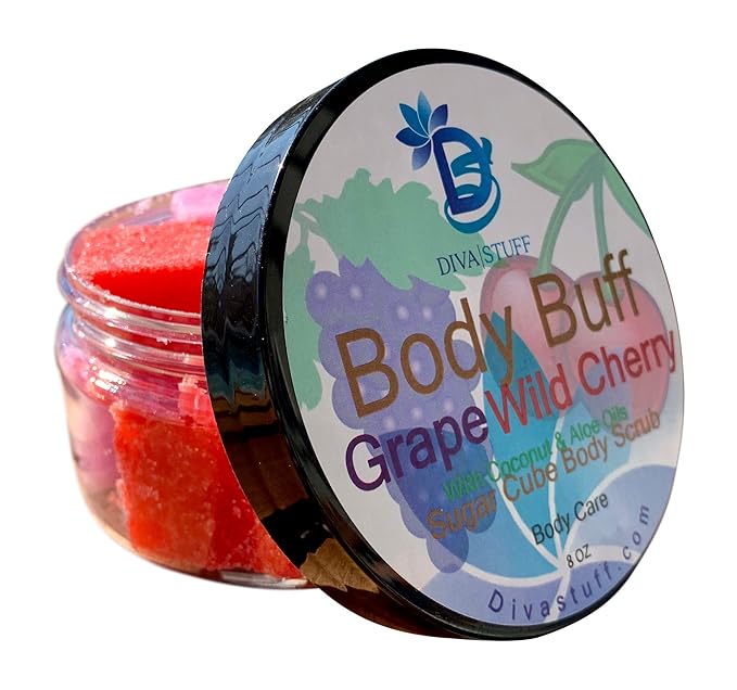 Amazon.com : Diva Stuff Sugar Cube Body Buff Scrub, Exfoliates and ...