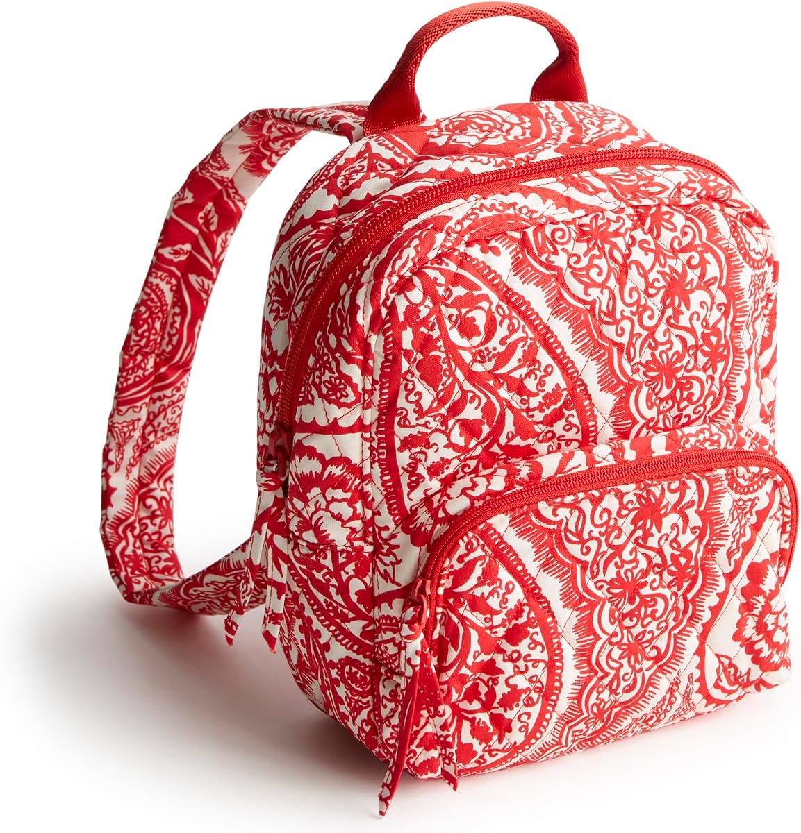 Vera Bradley Mochila Mini Banbury de algodón premium para mujer, Paisley Key, talla única