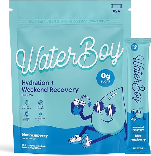 Amazon.com: Waterboy Weekend Recovery | 3,200mg Electrolyte Powder ...
