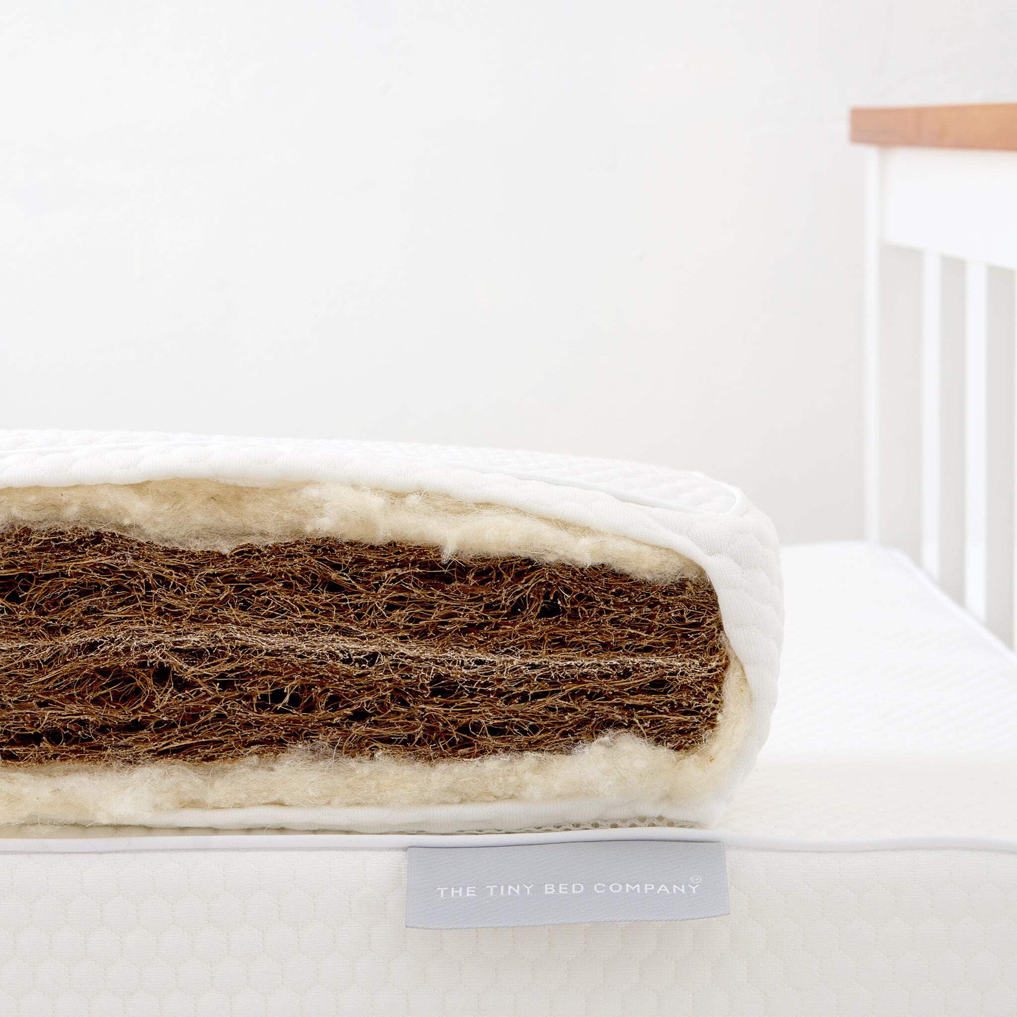 Tiny Dreamer Natural™ - Coconut Coir & 100% Wool Junior Single Bed Mattress - 190 x 90cm Mattress & Waterproof Protector