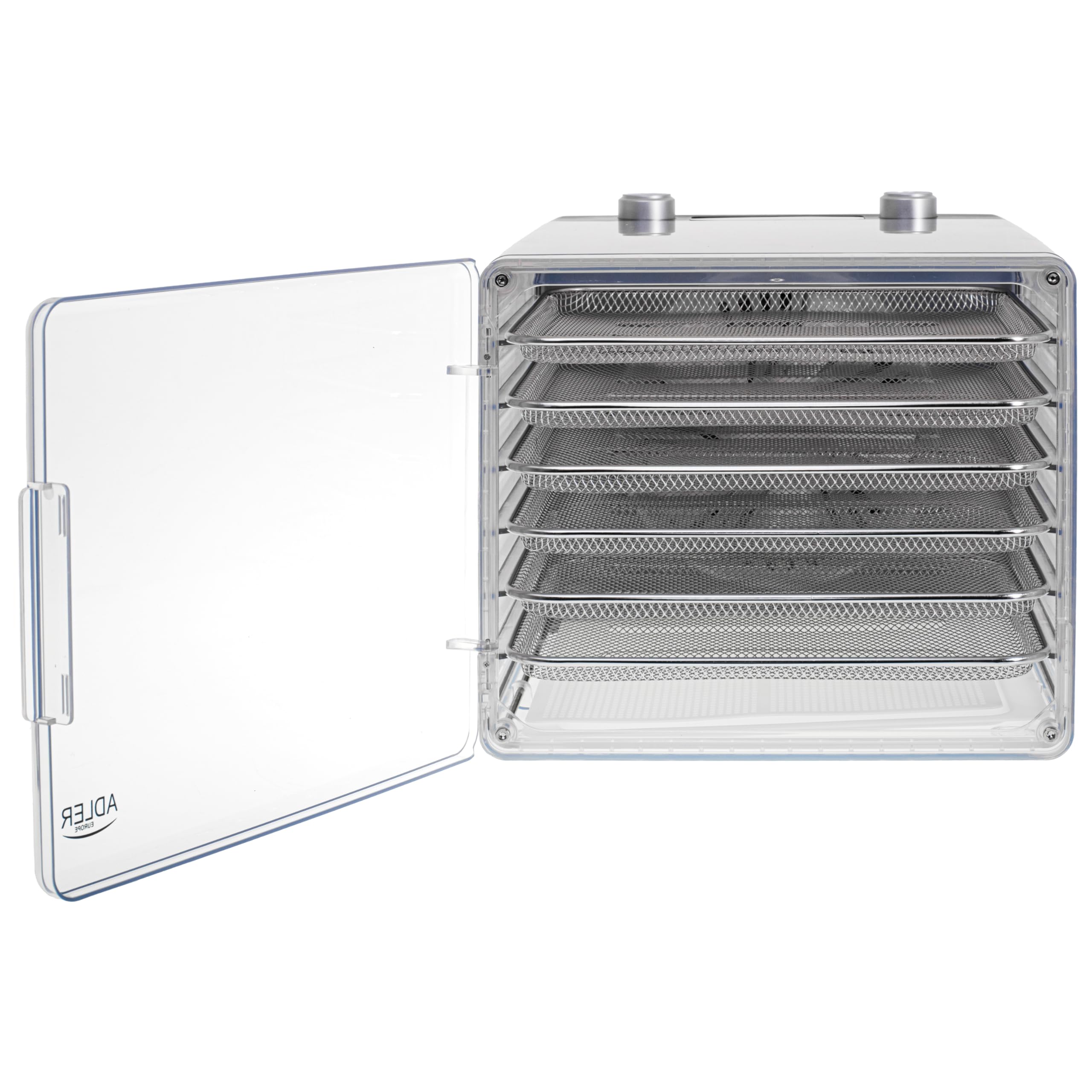 Adler Deshidratador de Alimentos Digital AD 6660, 6 Bandejas de Malla, Ventilador de Circulación, Pantalla LCD, Control de Temperatura y Tiempo