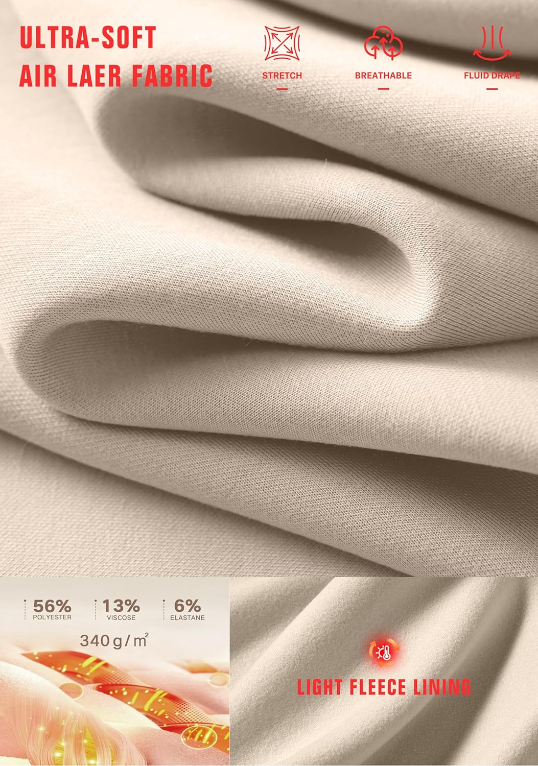 SANTINY Fleece Cropped Sweatshirts for Women Soft Crewneck Sweatshirt Pullover Long Sleeve Workout Crop Tops - Image 6