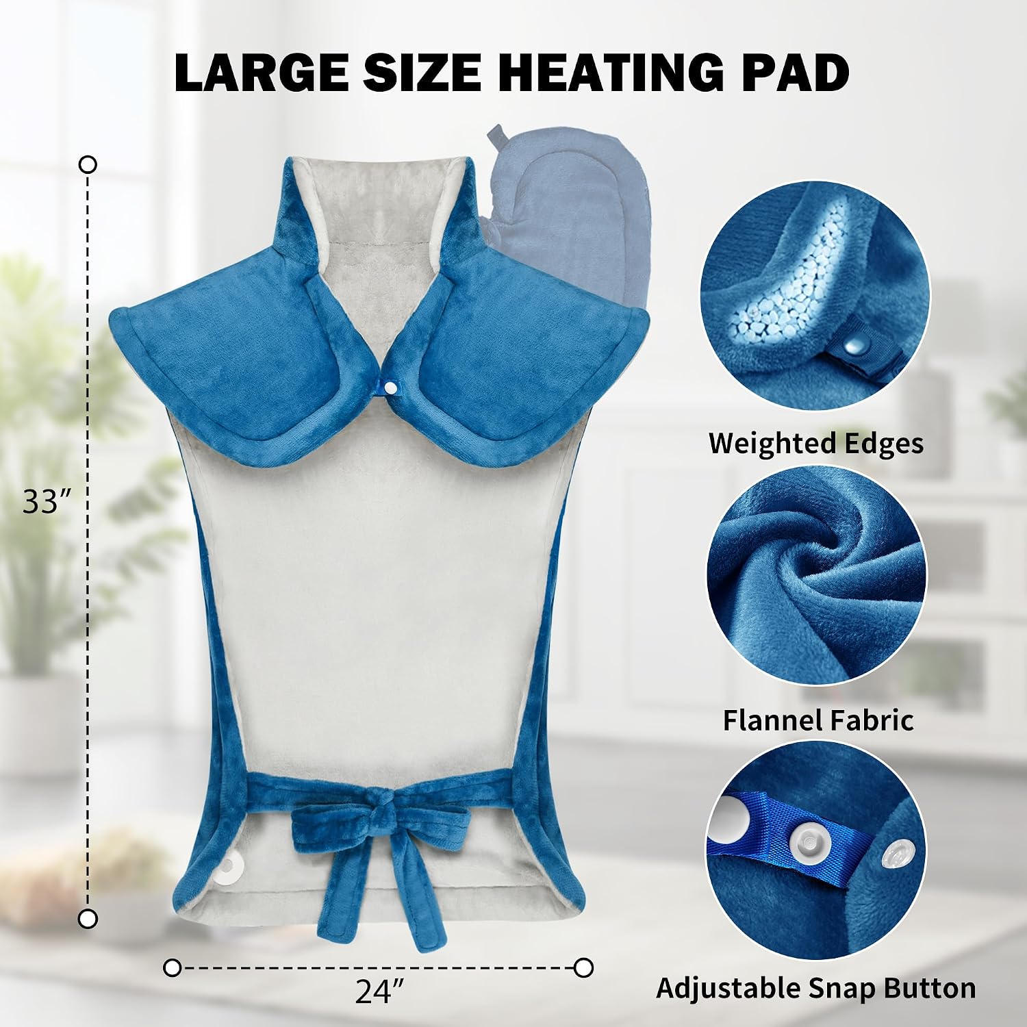 WUGE Heating Pad for Neck Shoulder and Back - Image 3