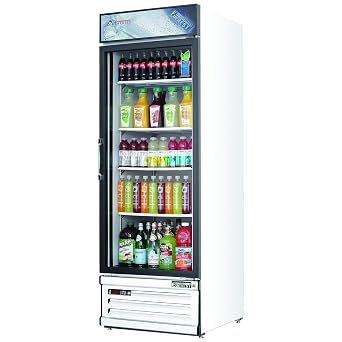 EMGR20 24-3/4 Single Swing Glass Door Reach-in Merchandiser Refrigerator, 20-Cubic Feet, NSF
