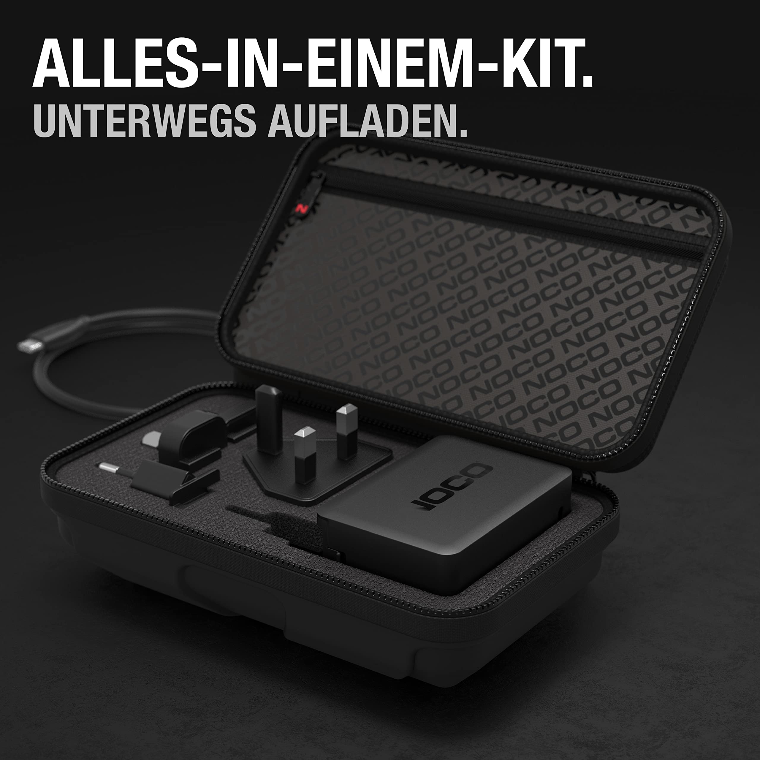 NOCO U65 65W Boost X USB-C Schnellladegerät für GBX45, GBX55, GBX75 und GBX155 UltraSafe- Lithium Starthilfe, Plus MacBook, iPad, iPhone, Galaxy, Dell, Note, Pixel, Lenovo, HP, Switch, und mehr