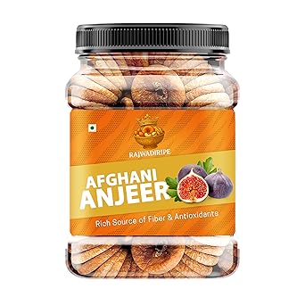 RAJWADIRIPE Afghani Anjeer Dried Figs, Rich in Fiber and Antioxidants, Supports Digestion and Heart Health (1KG)