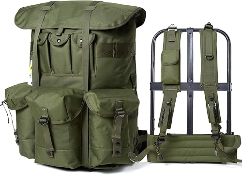 Miniatura 7 de Mochila militar Alice Pack Army Survival Combat Field Mochila con marco Olive Drab.