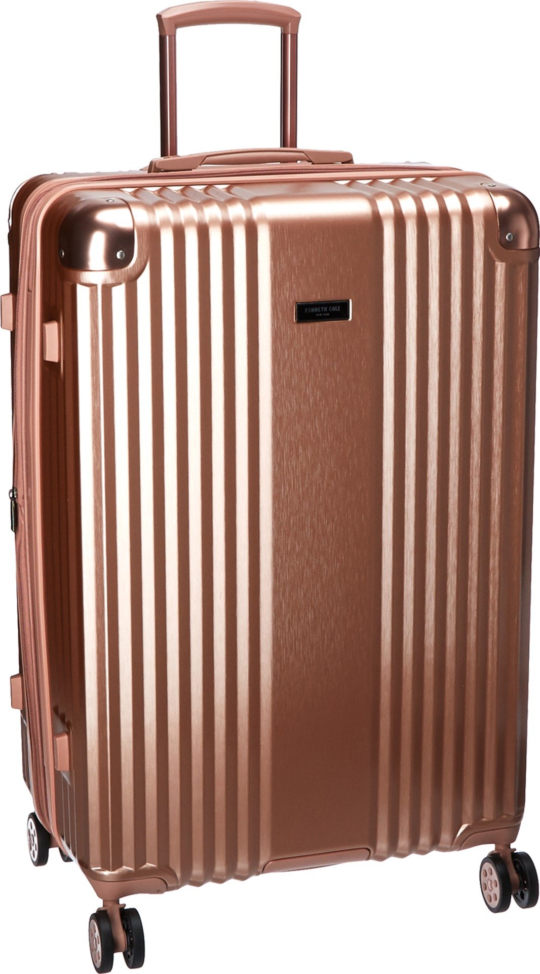 kenneth cole reaction Renegade 28" Hardside Expandable 8-Wheel Spinner Checked Luggage, Rose Gold-picture-21