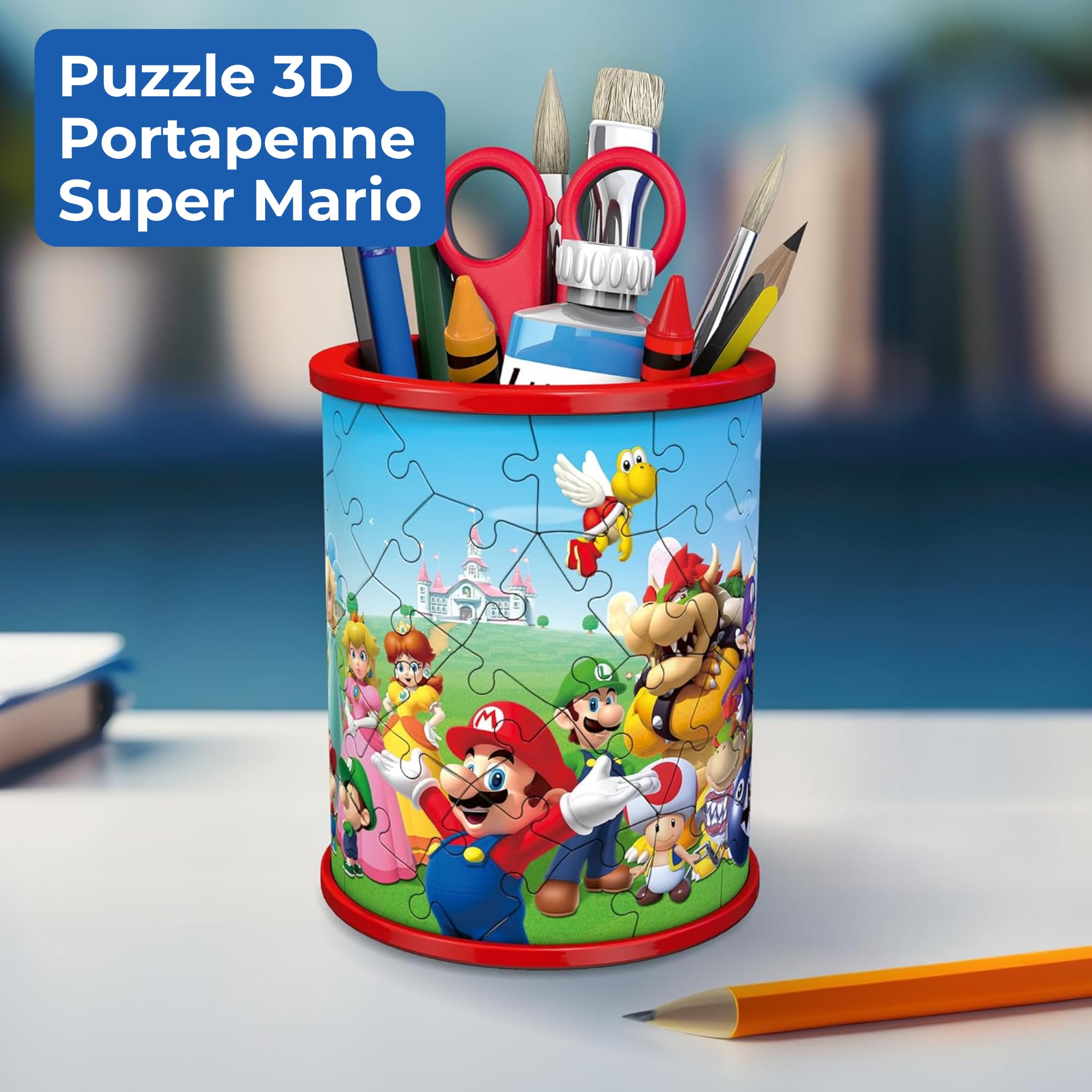 Ravensburger Puzzle 3D Super Mario Bros Portapenne 57 Pezzi