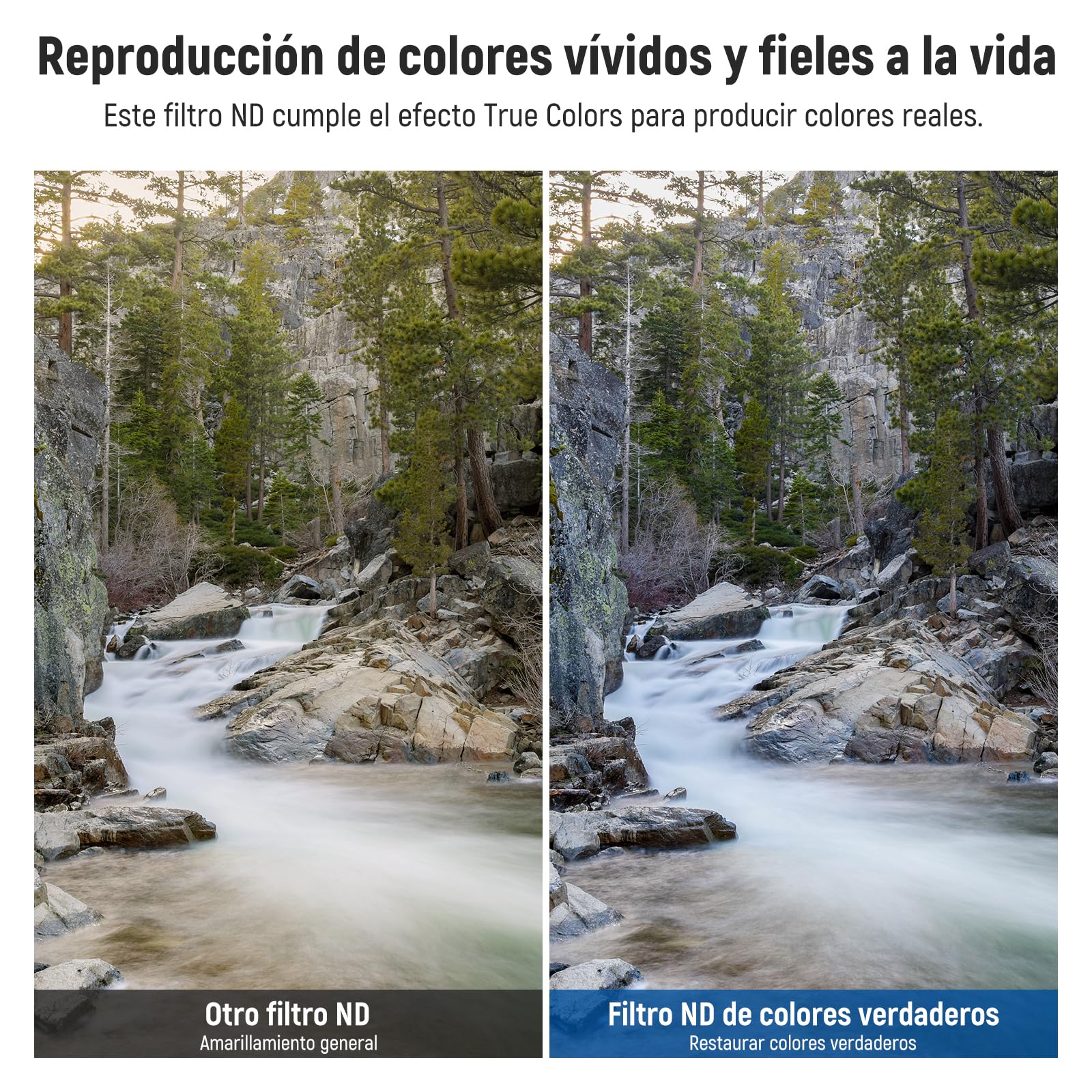 NEEWER 82mm Filtro Parada Dura Color Verdadero ND Variable ND2-32 (1-5 Paradas) Filtro de Densidad Neutra Limitada, Vidrio Optico HD Multicapa/sin Cruz X/Marco Aluminio/Resistente al Agua/Arañazos