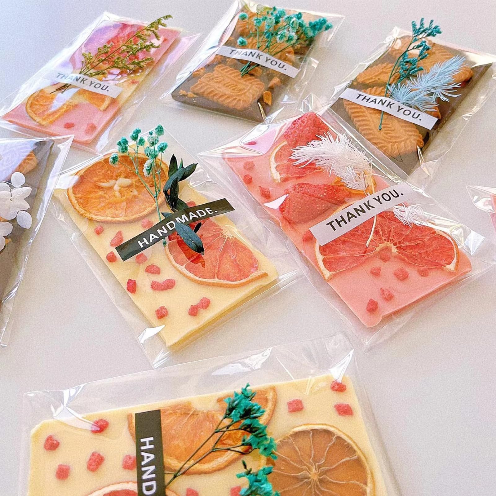 Zydiwo 400pcs Bolsas de Celofán Transparentes OPP Bolsa Autoadhesiva Bolsa Plastico de Regalo Bolsa Embalaje Transparente para Galletas Dulces Chocolate Caramelo Bocadillos (12 * 22cm)