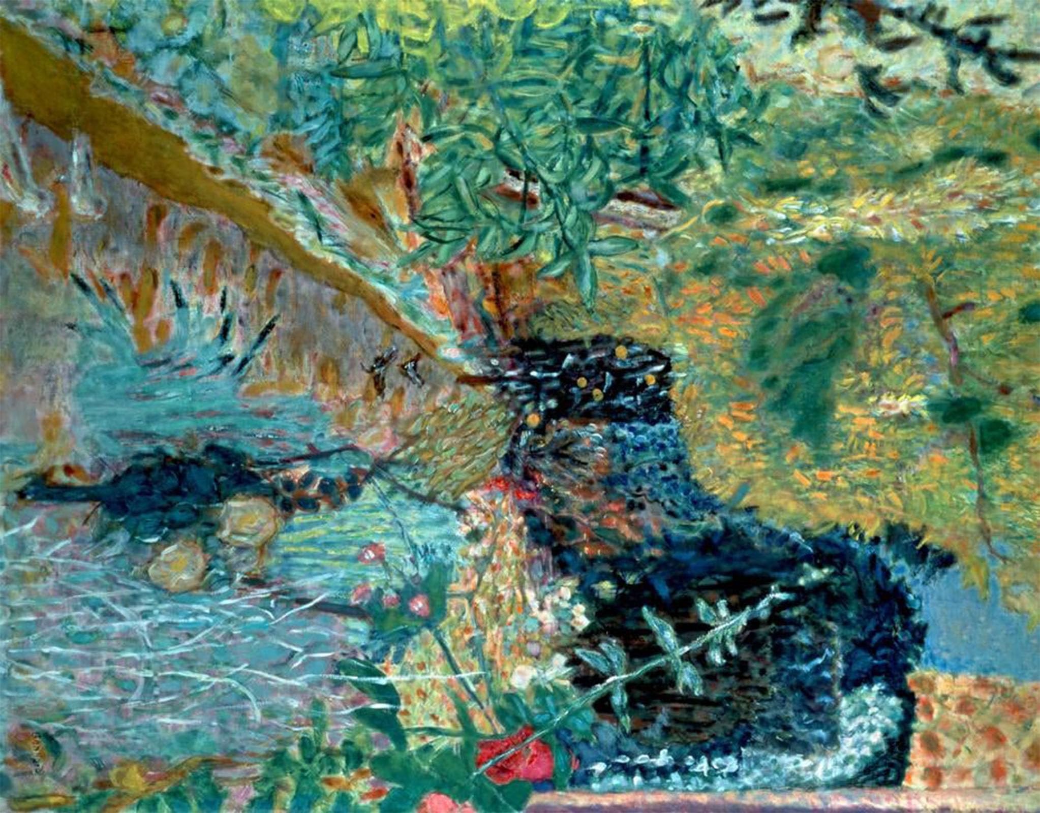 ARTXLXXBN Famous Print Painting Colorful Art Print the Garden by Pierre Bonnard Canvas Art Decorations for Home Decor 60x90cm