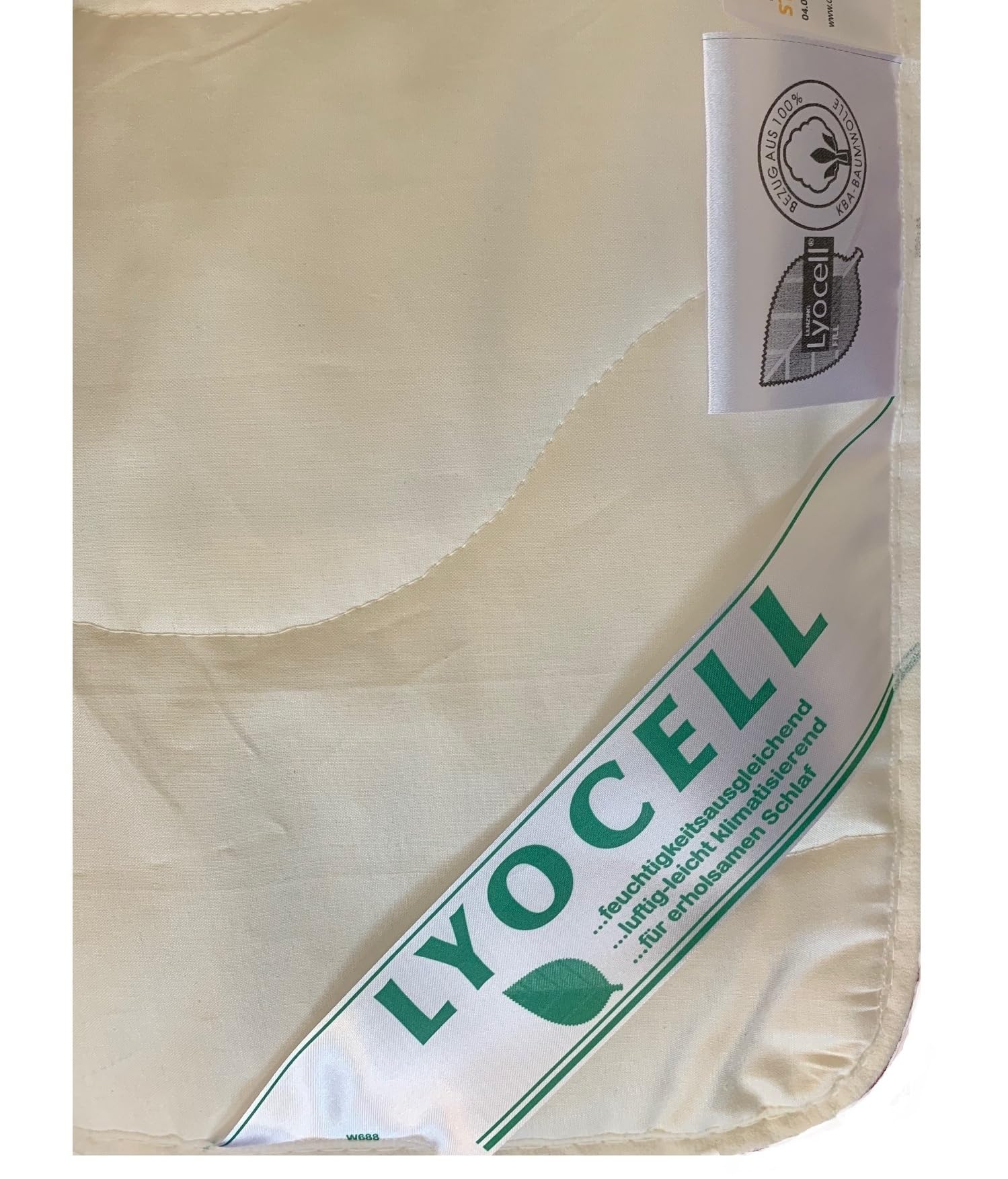 betten-traum-land Sommerhit Lyocell Tencel KBA leichte Sommerdecke Bezug 100% KBA Baumwolle (155x220 cm)
