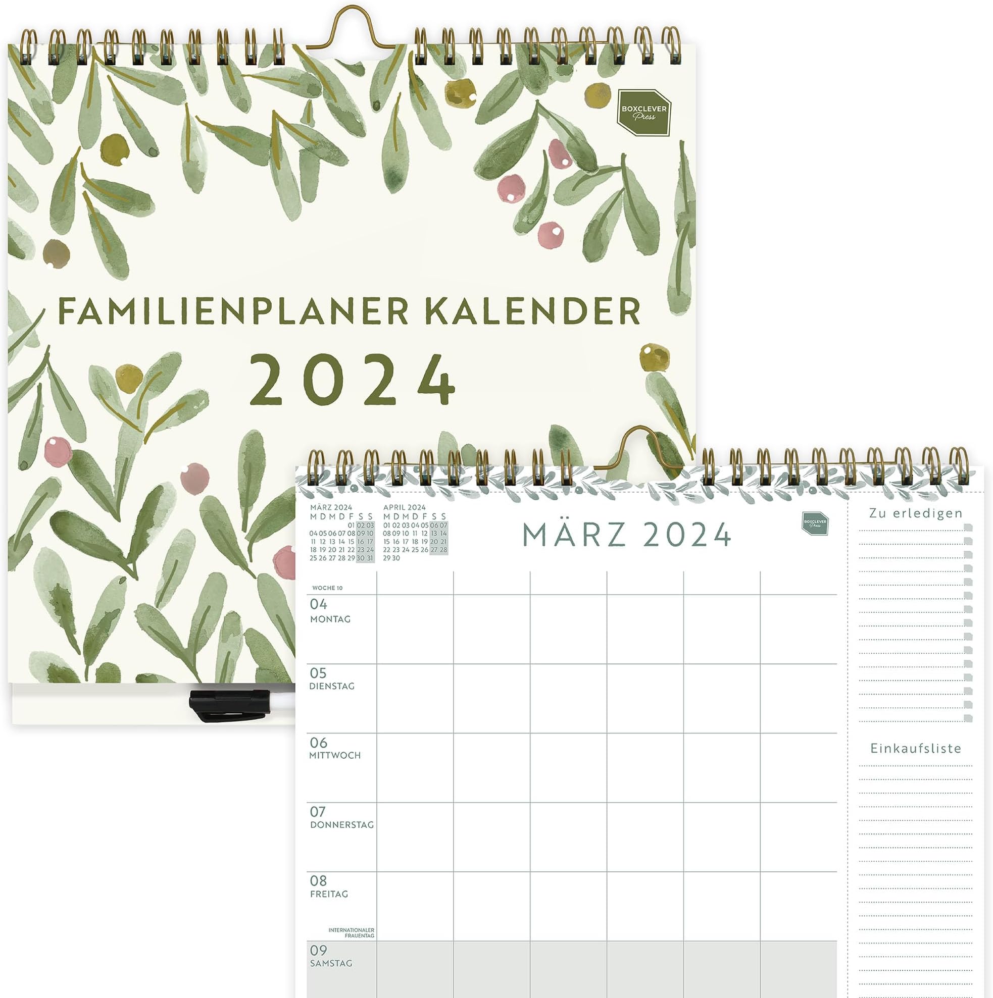 Alpha Edition Familien Wochenkalender Dots 2026 - Familienplaner 30,5x30,5cm Mit 6 Spalten