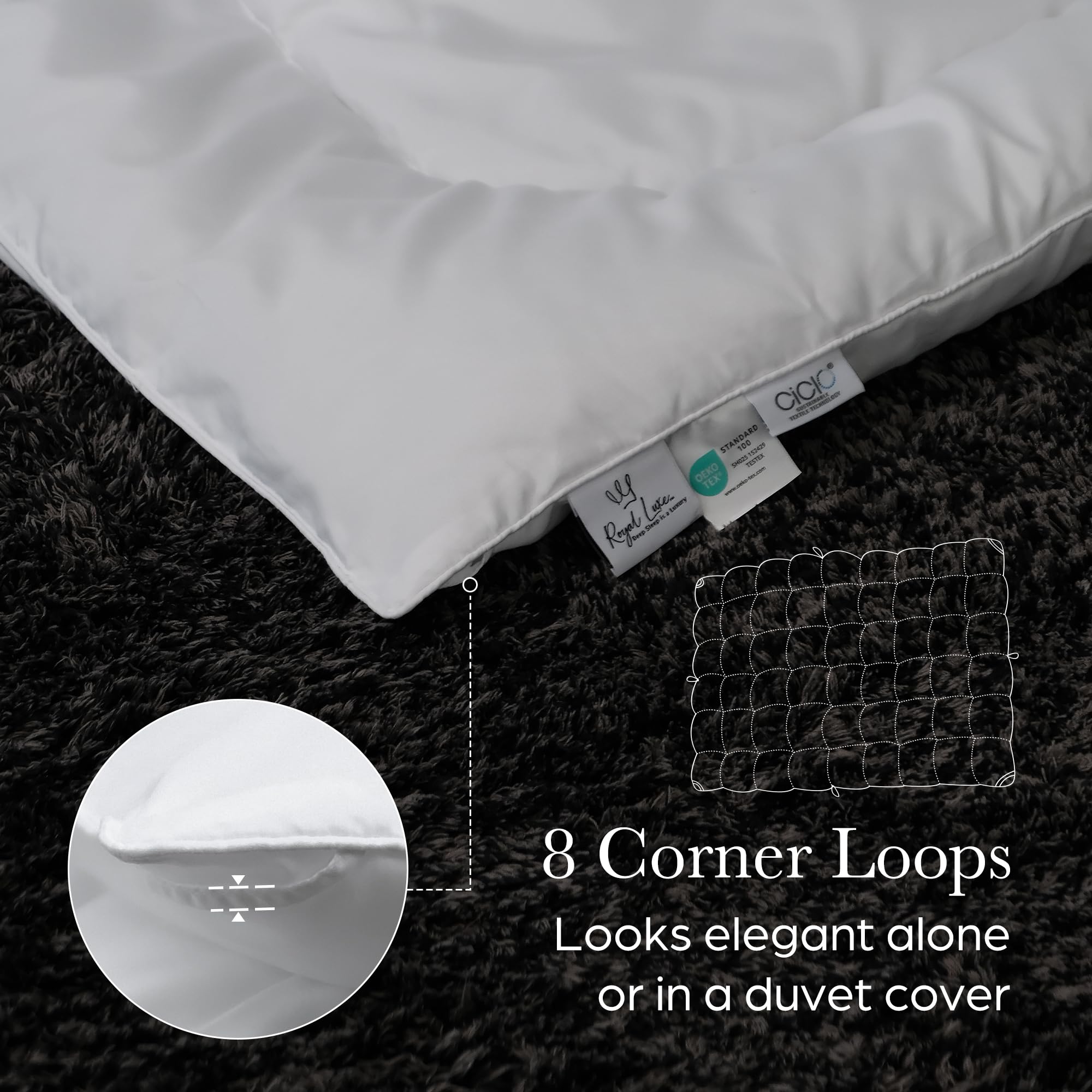 Amazon.com: Royal Luxe Down Alternative Comforter King Size, CiCLO  display picture 1