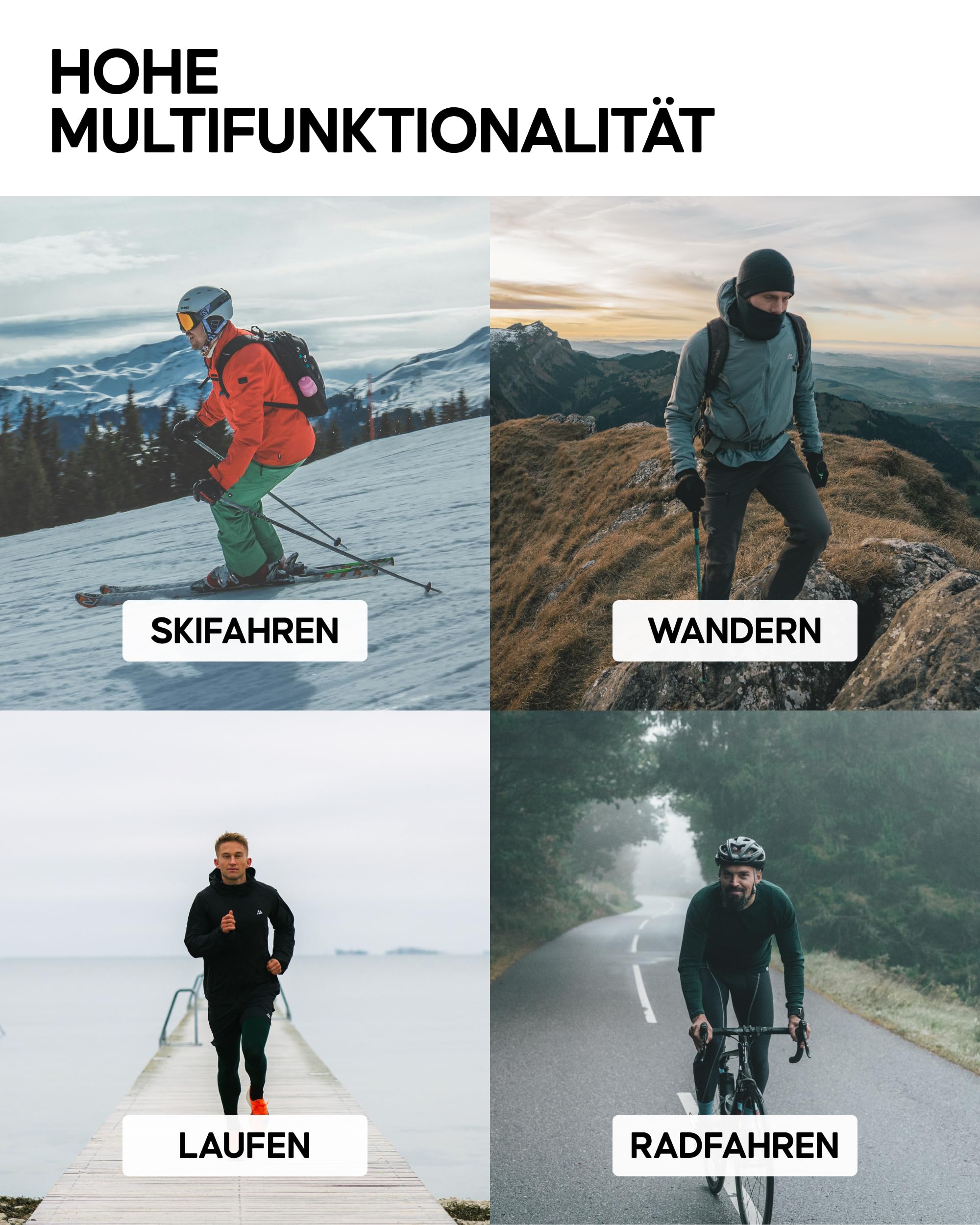 DANISH ENDURANCE Merino Boxershorts Herren (2er Pack), Merino Unterwäsche Herren, Sport & Outdoor, Geruchsfreie Unterhosen Männer, Schweißableitend & Atmungsaktiv, Mit oder ohne Eingriff