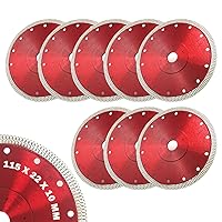 Vista 1 de Adust Hoja de sierra de diamante de 4.5 pulgadas, amoladora de azulejos, cuchillas de disco de corte para azulejos de porcelana, granito, mármol