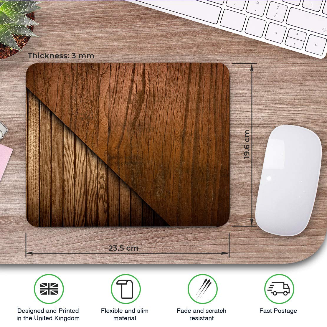 Destination Vinyl ltd Confortevole Mat Mouse - Tasty maccheroni Cibo Formaggio 23.5 x 19.6 cm (9.3 x 7.7 Pollici) per Il calcolatore & Computer Portatile, Ufficio, Regalo, Antiscivolo Base - RM3847