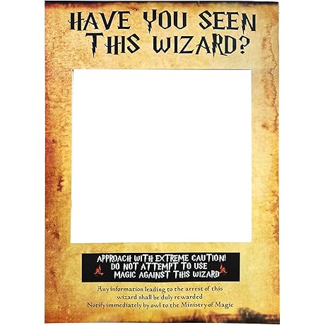 LaVenty Harry Potter Picture Frame Photo Booth Wizard Prop