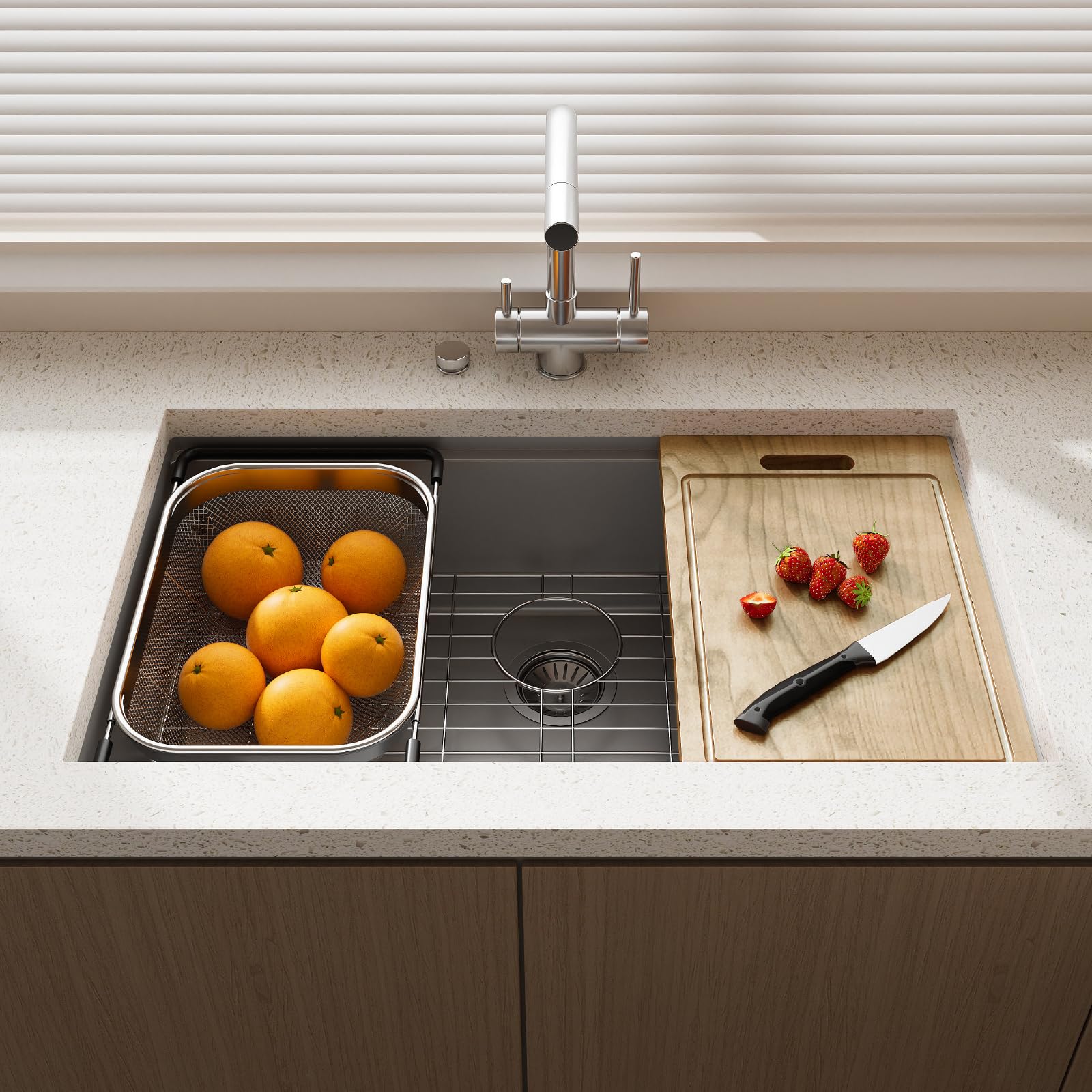 32 Inch Undermount Kitchen Sink - 32 x 19 x 9 Inch Kitchen Sinks