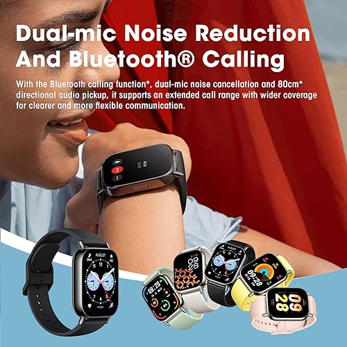 Miniatura 7 de Xiaomi Redmi 5 Lite - Reloj inteligente, reloj de contador de pasos para mujeres y hombres con pantalla grande LCD de 1.96 pulgadas, 140 modos