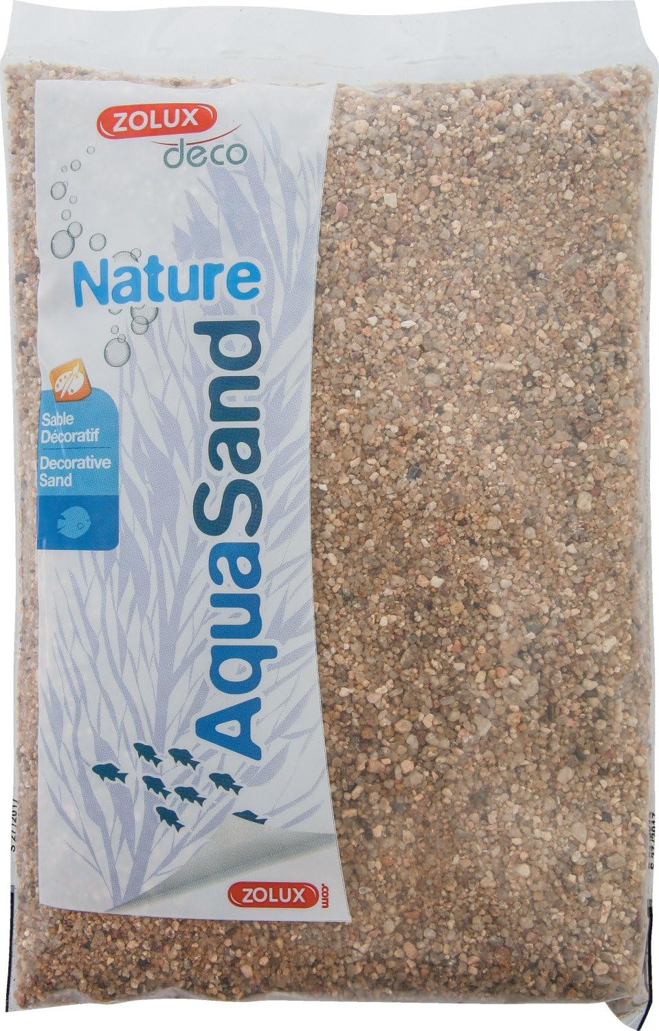 Zolux Gravier Natural para Acuario Arena de Río de 1 a 4 mm de granulométrie – 1 kg