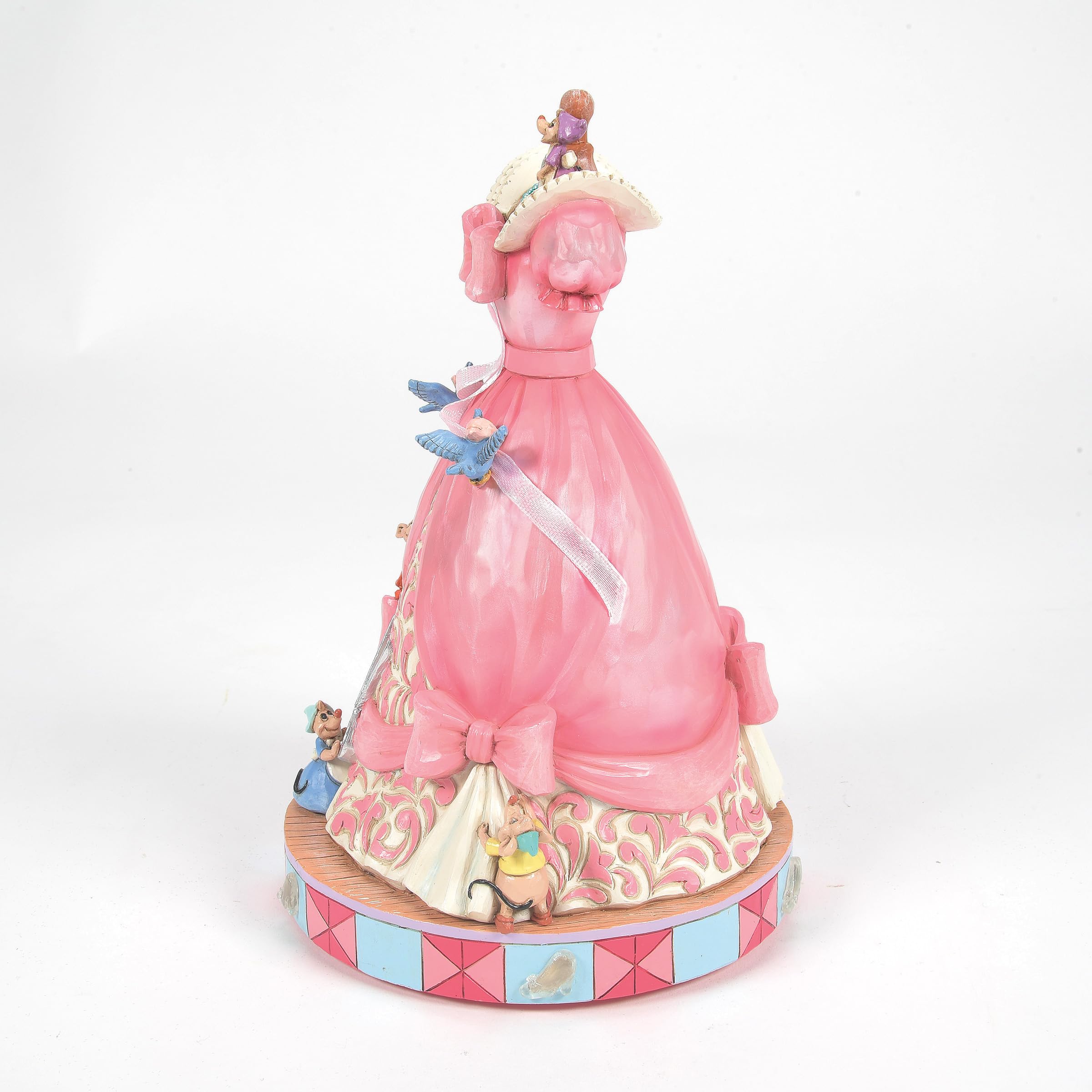 Figurina Musicale Cenerentola con vestito rosa Collezione Disney Traditions