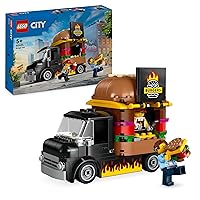 LEGO City Furgone degli Hamburger Giocattolo, Veicolo da Costruire per Bambini e Bambine da 5 Anni in su