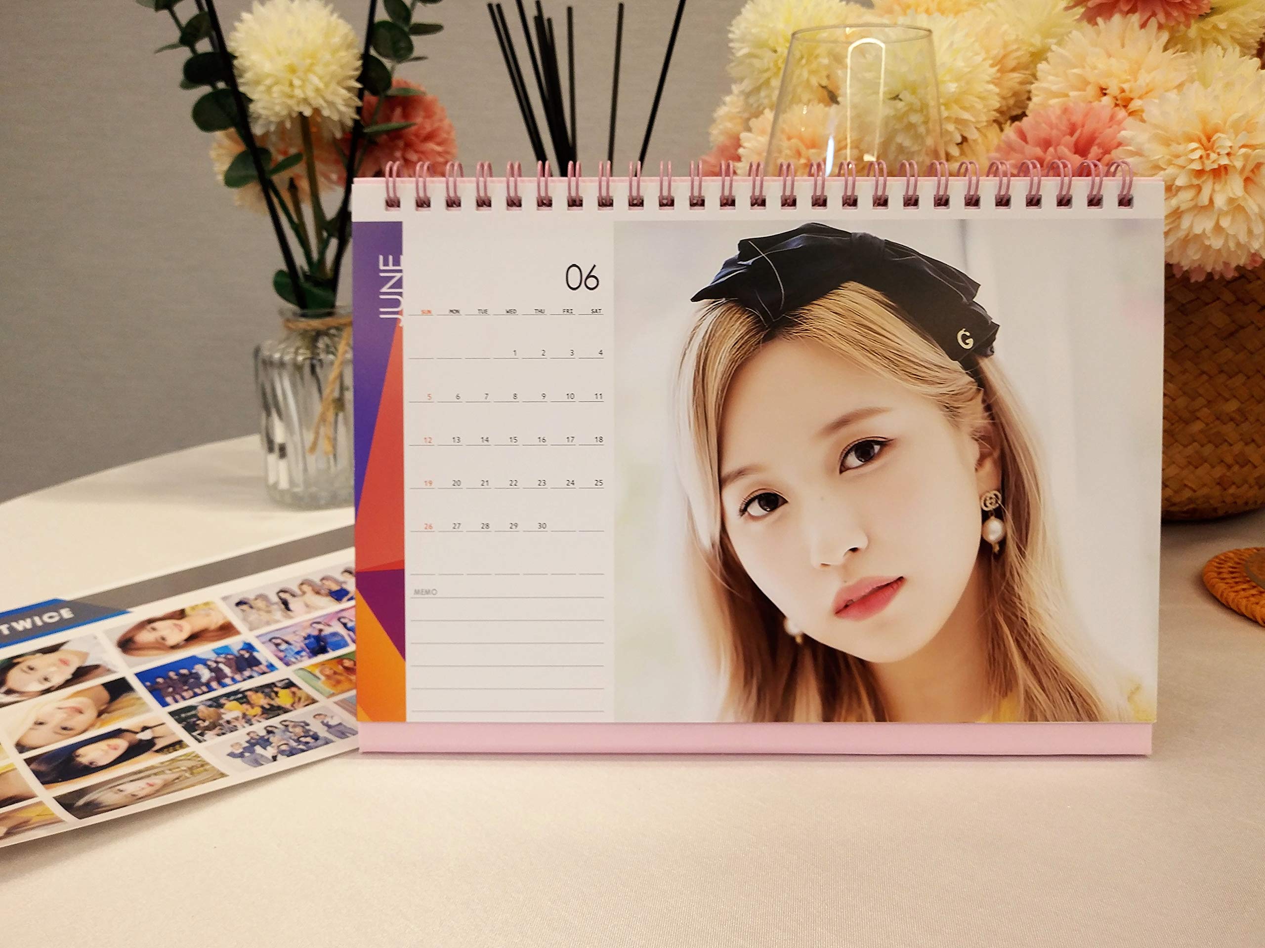 Twice 2022 Calendar New Twice Desk Calendar 2021-2022 With Stickers Set (3) : Amazon.sg: Office  Products