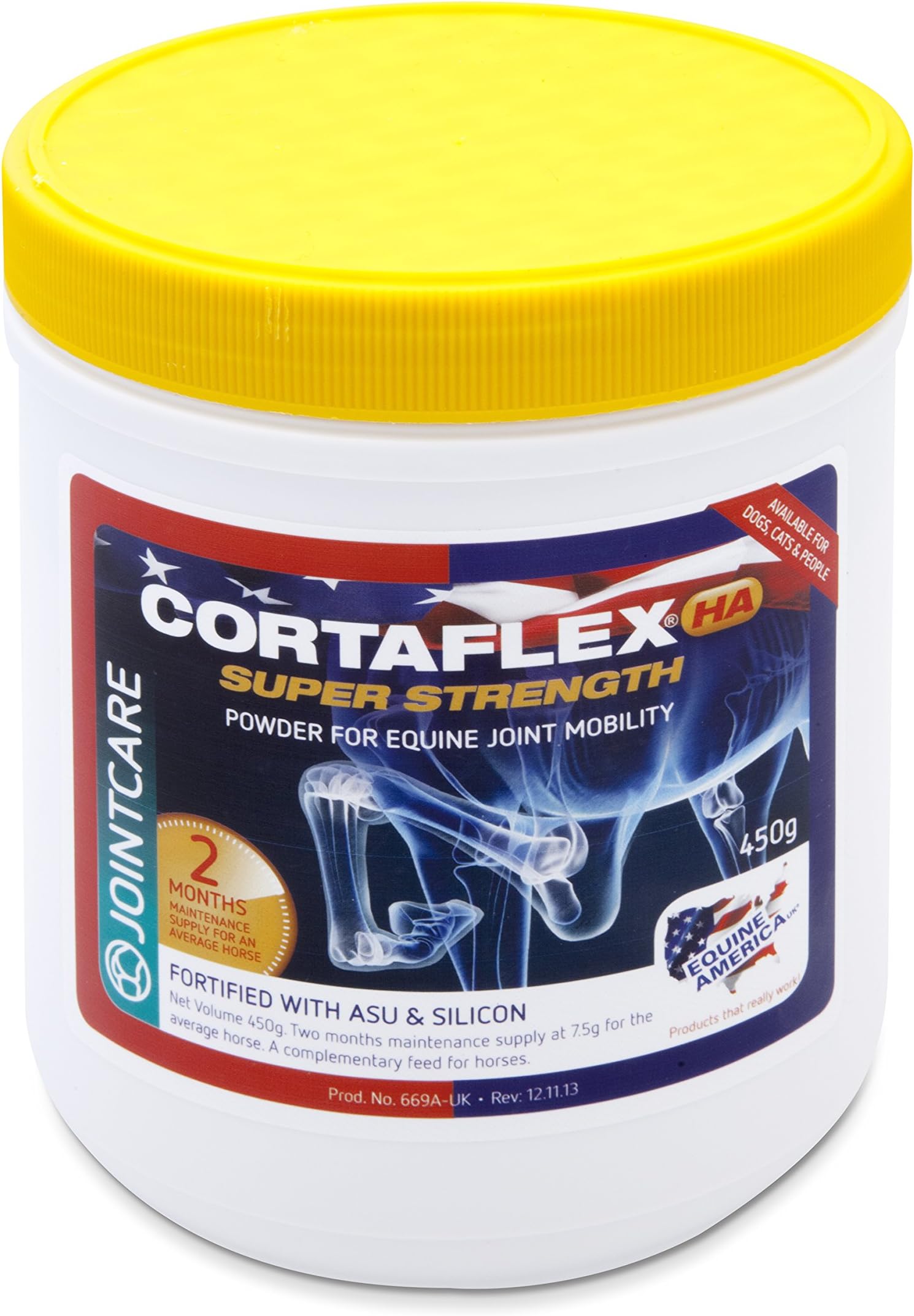 Equine Cortaflex Powder with HA - Yellow Top (Pack Size: 450g)