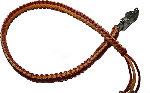 Biker Whip Get Back 36" Red and Gold Silver Punisher Skulls .45 Cal carcasa
