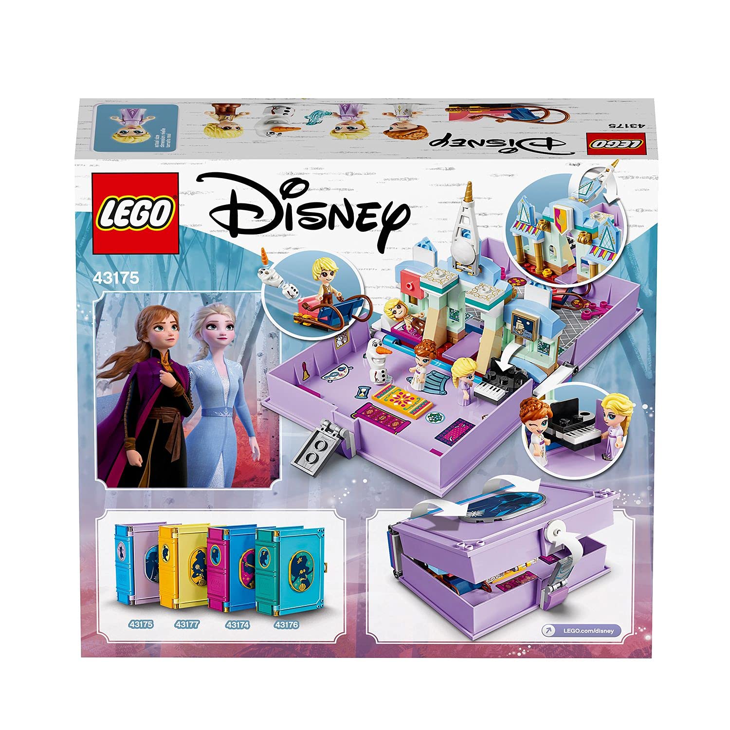LEGO 43175 Disney Princess Annas und Elsas Märchenbuch