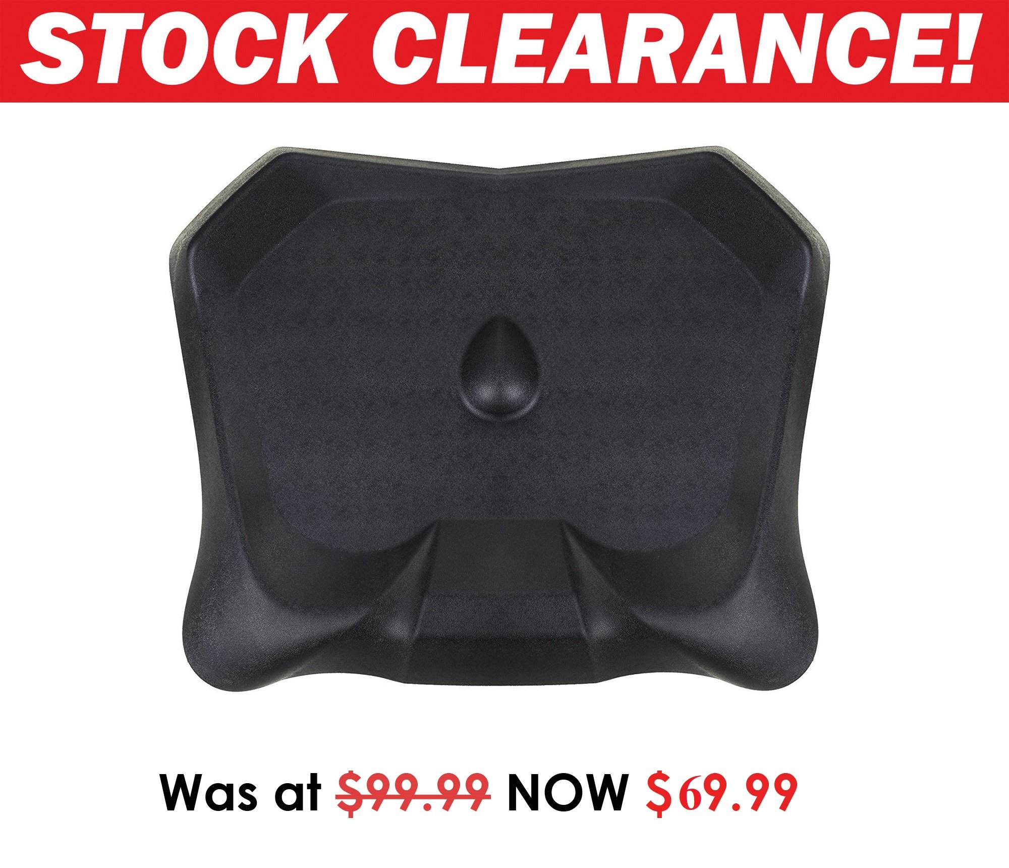 Table Jack Anti fatigue Mat, Non-Flat Standing desk Pad, Size : 29 x 25 inches, Color : Black