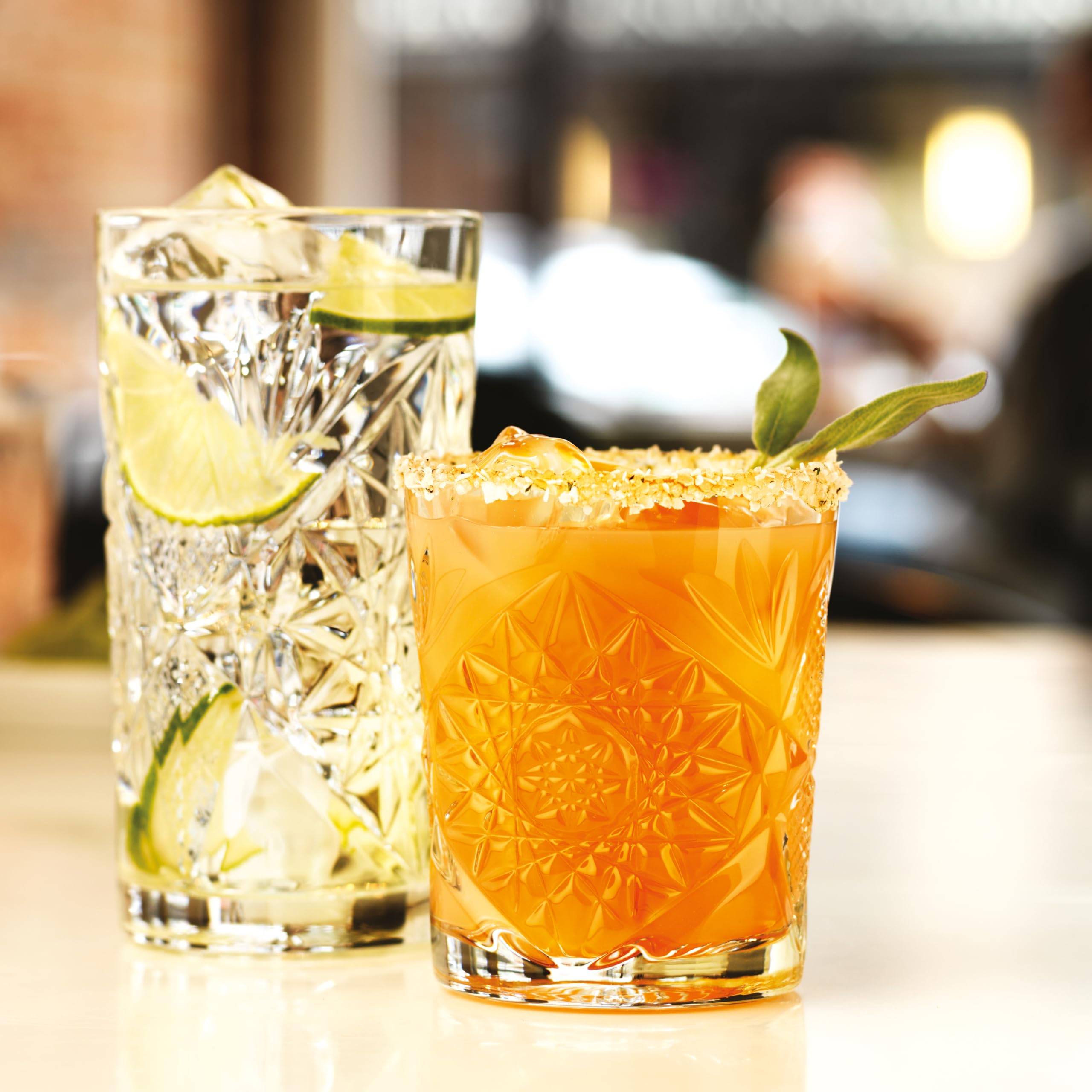 LIBBEY 70300 - Bicchiere da cocktail D.O.F. "HOBSTAR", 355 ml, set da 12 pezzi