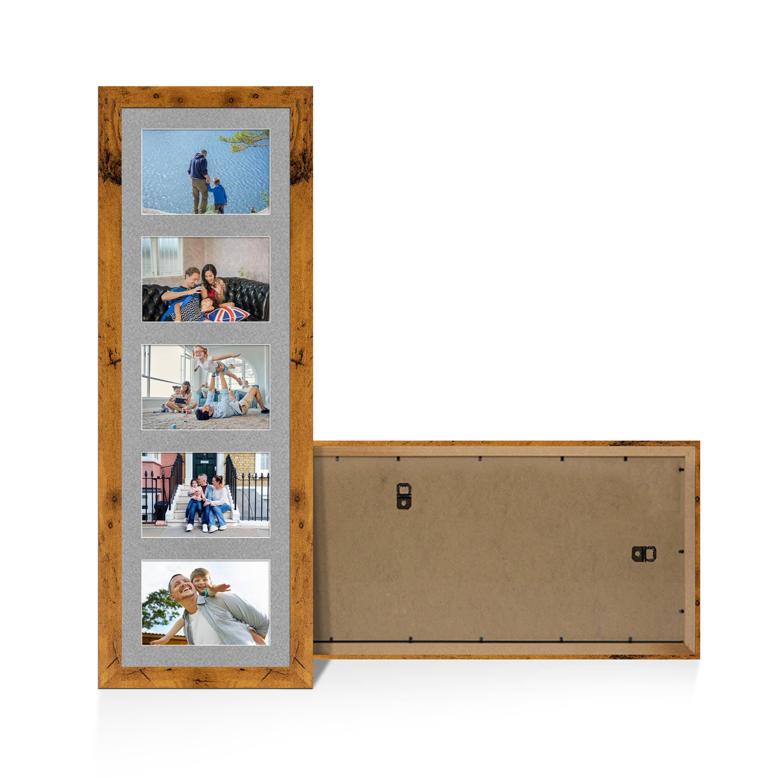 Alison Kingsgate Rustic Oak 26x8 Photo frame for multiple pictures — image 1