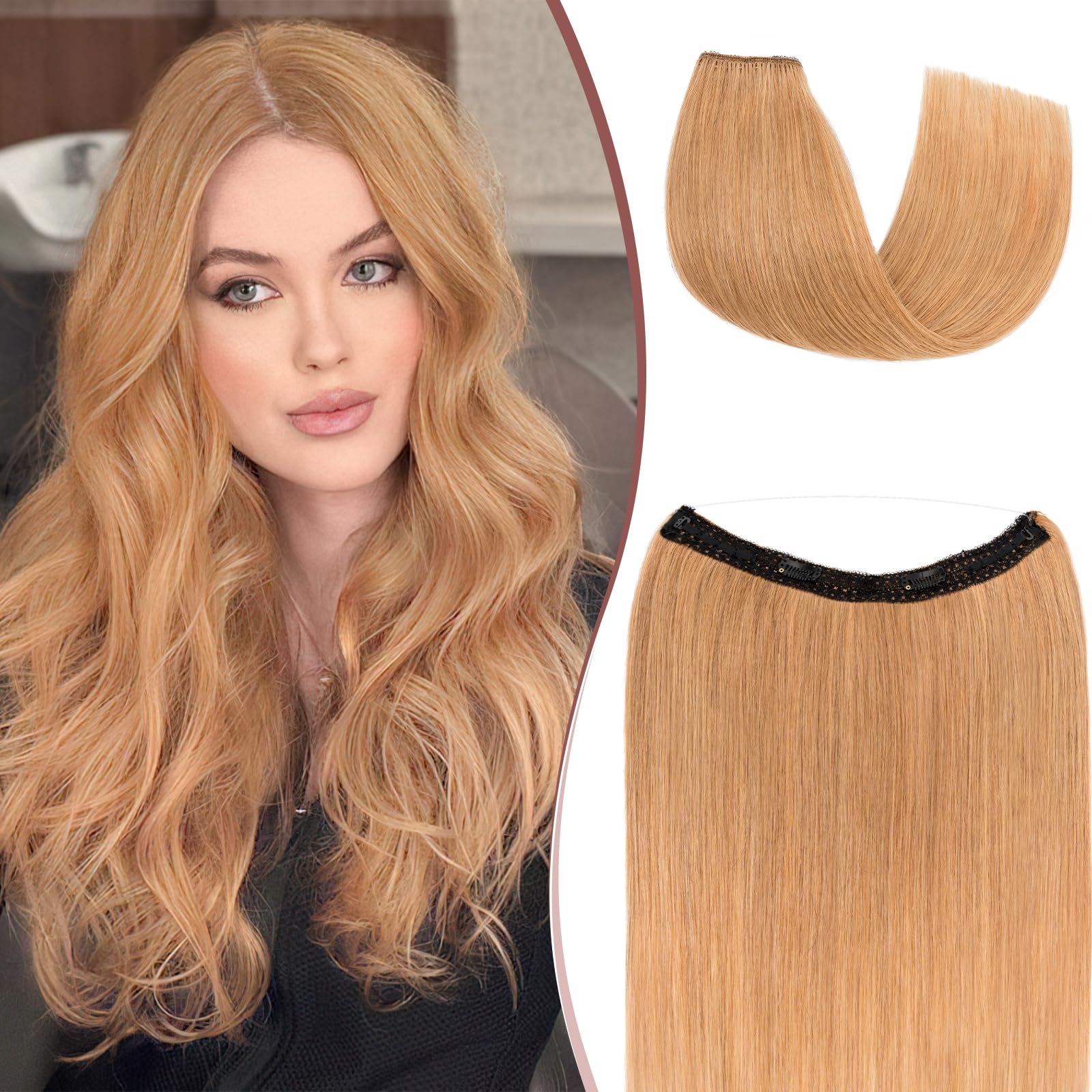 SEGOHAIR Halo Hair Extension Real Human Hair
